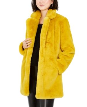 mustard coat macy's.